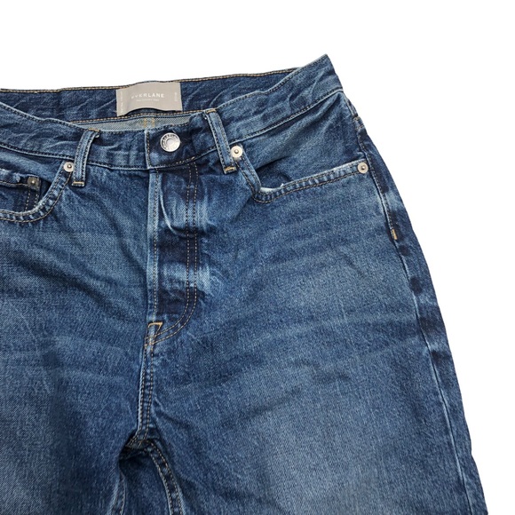 Everlane The Cheeky Jean High Rise Distressed 100% Cotton Crop Jean - Picture 5 of 16